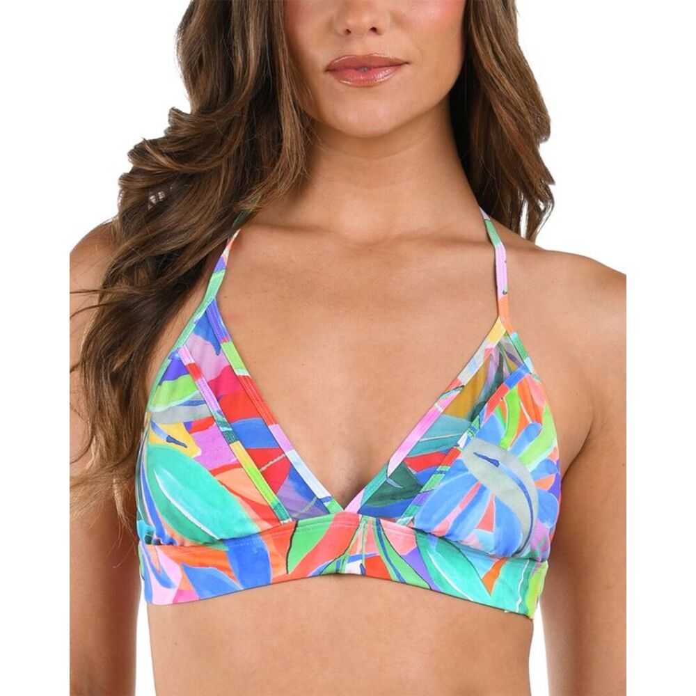 La Blanca Womens Tropi-Flage Halter Bra